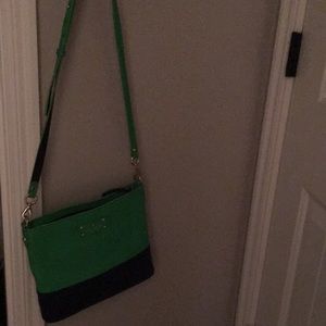 Green and black Kate spade crossbody